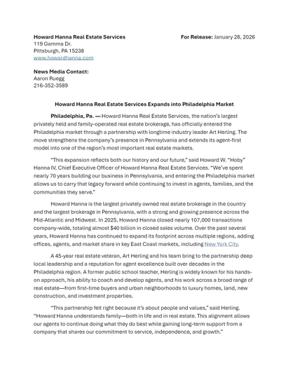 Philadelphia Release